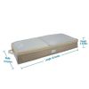 2 Pack Under the Bed Storage Bag in Beige Nonwoven