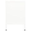 TV Stand White 41.3"x13.8"x20.5" Steel and Glass